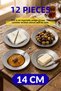 Stainless Chrome Steel Forged Patterned Breakfast Plate and Appetizer Plate (4-6-12-30-50-100 Pieces Optional) - 3