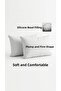 Throw Pillow Inner Cushion 2-Piece Premium Bead Silicone 40X60 cm 400 Gr Not Fluffy, Not Collapsing, Vacuum Washable - 3
