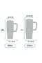 Qq Thermos Leakproof with Straw Double Wall Vacuum 1200ml Petrol Blue - 3