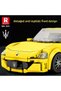 Technic 823 1/24 Granturismo Maserati Yellow Sports Car Creative Building Block Set Building Block - 5