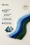 Colorful Chenille Set 400 Pieces - (White, Blue, Dark Blue, Green) Flower Making Set