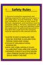 Dekota Print Showing Safety Rules – 3 mm Forex Warning 25 cm × 35cm
