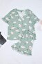 Teen Mint 100% Cotton Sleep Theme Lamb Patterned Ruffle Knitted Pajamas Set Thmss26Pt00151 - 8