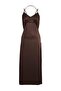 Kahverengi Slip Maxi Dokuma Elbise TWOSS26EL00386 - 8