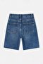 Dark Blue High Waist City Boy Denim Shorts Twoss26Sr00107 - 6