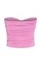Pembe Düz Straplez Kolsuz Aksesuar Detaylı Örme Sandy Şık/Gece Bluz TPRSS25BZ00032 - 8