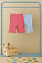 Pink-Blue Plain Girls Knitted Tights Tkdss26Ta00004 - 5