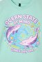 Yeşil Baskılı Örme Kız Çocuk Alt - Üst Takım TKDSS26AU00082 - 4