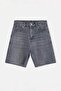 Gri Yüksek Bel City Boy Denim Şort TWOSS26SR00107 - 5