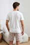 Ekru Regular Fit Crab Printed Cotton Pajama Set Tmnss26Pt00020 - 3