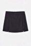 Anthracite Slit Knitted Large Size Skirt Tbbaw26Az00053