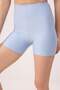 Light Blue Gathering Knitted Sports Shorts/Short Leggings Twoss21Sr0545 - 3