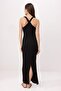 Siyah Bodycon Kare Yaka Kalın Askılı Kolsuz Maxi Soft Touch Örme Elbise TWOSS26EL00631 - 4