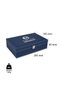 Ramadan Blue Leather Honey Box With 140g of Natural Emirates Sider + 70g Honey With Premium Nuts - 3