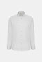 Men's White Slim Fit Narrow Cut Italian Collar Dobby Shirt - 7