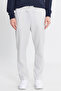 Men's Gray Cotton Standard Fit Regular Cut Tie-Waist Sweatpants with Side Pockets - 2