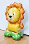 Footed Lion Foil Balloon Safari Concept Balloon Standing Upright 42cm - 3