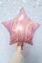 Purple Marble Star Foil Retro Marble Pattern Star Balloon 18inch