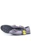 Genuine Leather Platinum Buckle Detailed Velcro Girls' Ballerina Shoes - 7