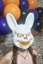 White Rabbit Halloween Halloween Mask Killer Rabbit Scary Mask White - 3