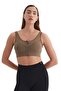 Strappy Zipper Detailed Sports Bra Bustier