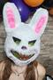 Furry Rabbit Mask Halloween Halloween Mask Scary Killer Furry Rabbit Mask - 4