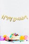 Mold Green Sea Sand Chrome Gold Concept Colors Birthday Balloon Chain with Happy Birthday Banner Min - 3