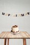 Retro Colors Happy Birthday Banner Large Letters Retro Birthday Wall Decoration