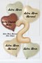 Retro Cream Caramel Coffee Heart Age Number Balloon Set Retro Birthday Age Balloon Set - 2