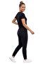 Unisex Summer Tracksuit+Shorts+T-Shirt Combination Unprinted Black - 3