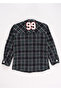 Boy's green plaid lumberjack shirt - 3