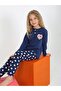 Girls' Long Sleeve 100% Cotton Button Detailed Pajama Set Je t'Aime