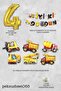 Construction Themed Birthday Party Set Birthday Ornament Set with Age Balloon Banner - 2