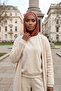 Combed Cotton Women's Ready-To-Wear Bonnet with Hood and Concealer Feature, B-89P, Cinnamon - 2