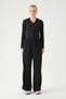 Black Elastic Waist Pants Shirt Set 3003 - 2