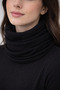 Winter Black Neck Collar Beret Buff - 4