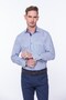 Classic Long Sleeve Thick Striped Gift Boxed Men's Shirt Fs-001260 - White Cobalt Blue - 4