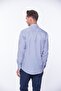 Classic Long Sleeve Thick Striped Gift Boxed Men's Shirt Fs-001260 - White Cobalt Blue - 3