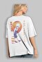 Killua Zoldyck 5 2 Anime Back Printed White Oversize T-Shirt 100% Cotton Men Women - 3