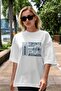 Toronto Front Printed White Oversize T-shirt Unisex Men's Women's Crew Neck - 2