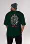 ATTACK ON TITANS Anime Back Printed Emerald Green Oversize t-shirt cotton Men Women - 5