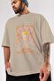 NARUTO (10) Anime Front Printed Beige Oversized t-shirt Men Women - 7