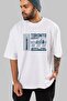 Toronto Front Printed White Oversize T-shirt Unisex Men's Women's Crew Neck - 3