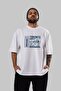 Toronto Front Printed White Oversize T-shirt Unisex Men's Women's Crew Neck - 7