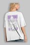 Baki Hanma (2) Anime Back Printed White Oversize T-Shirt 100% Cotton Men Women - 3