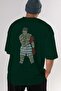 The Champ Muhammad Ali Back Printed Emerald Green Oversize T-shirt Men Women Crewneck - 7