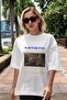 Artistic Printed Streetwear Front Printed White Oversized t-shirt for Men and Women, Crew Neck - 2