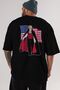 Trump Dracula Back Printed Black Oversize T-shirt Unisex Men's Women's Crew Neck - 6