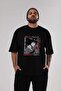 DEATH NOTE Anime Front Printed Black Oversized t-shirt for Men and Women - 6