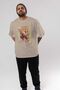 KYOJURO RENGOKU Anime Front Printed Beige Oversize t-shirt Men Women - 6